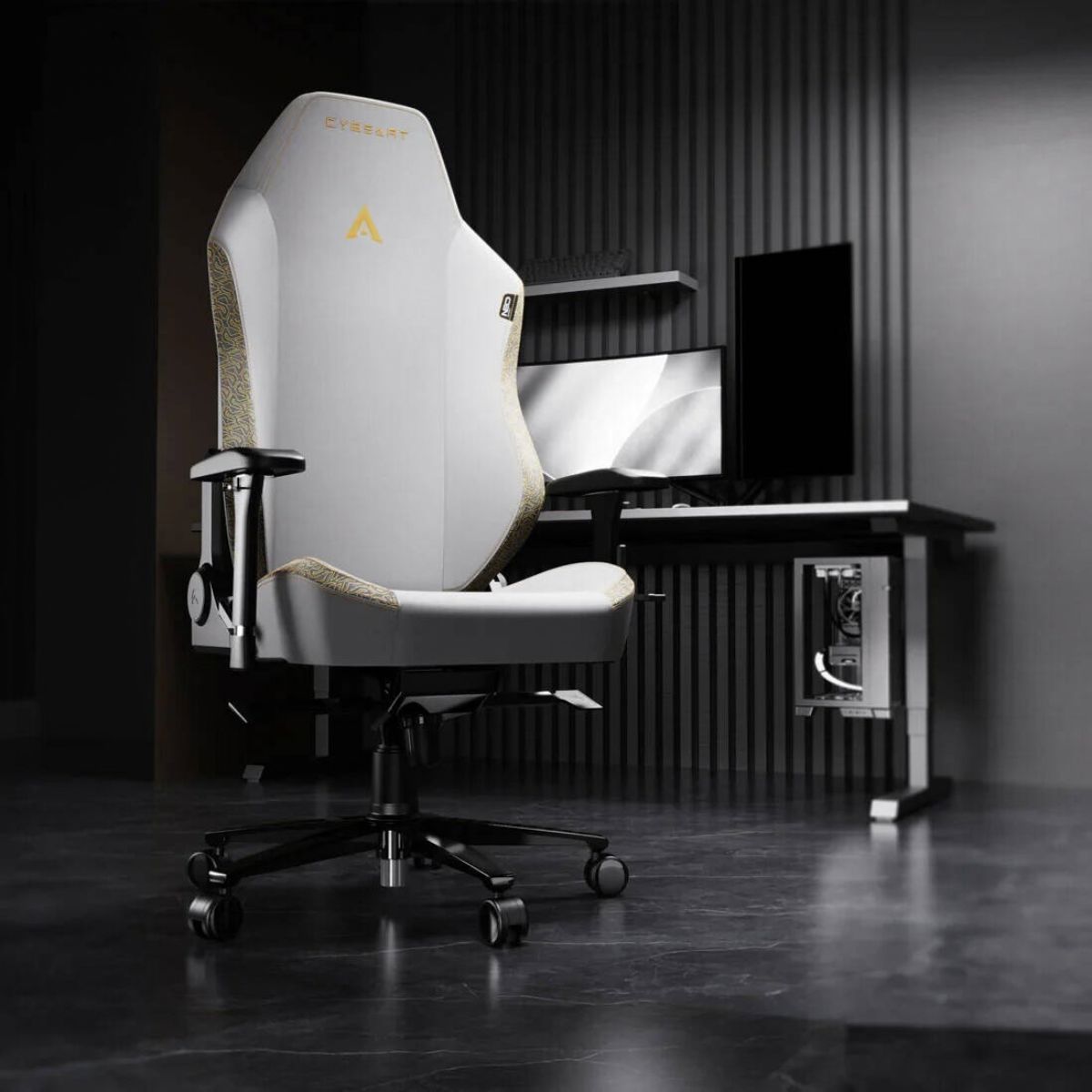 Cybeart NEO Lunar Edition Gaming Chair | Supreme PU Leather | 4D Armrests | Inbuilt Lumbar Arch | 160° Recline | 150kg | LNRED