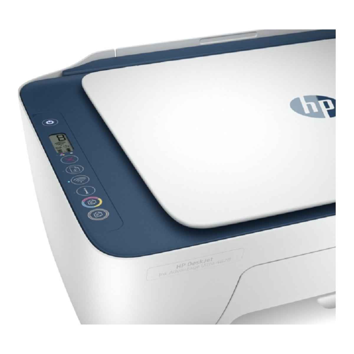 HP Desk Jet Ink Advantage Ultra 4828 All-in-One Printer, Up to 1200x1200 Rendered Dpi, Print/Copy/Scan/Wireless Functions, Icon LCD Display, Print Speed 7.5 ppm | 25R76A