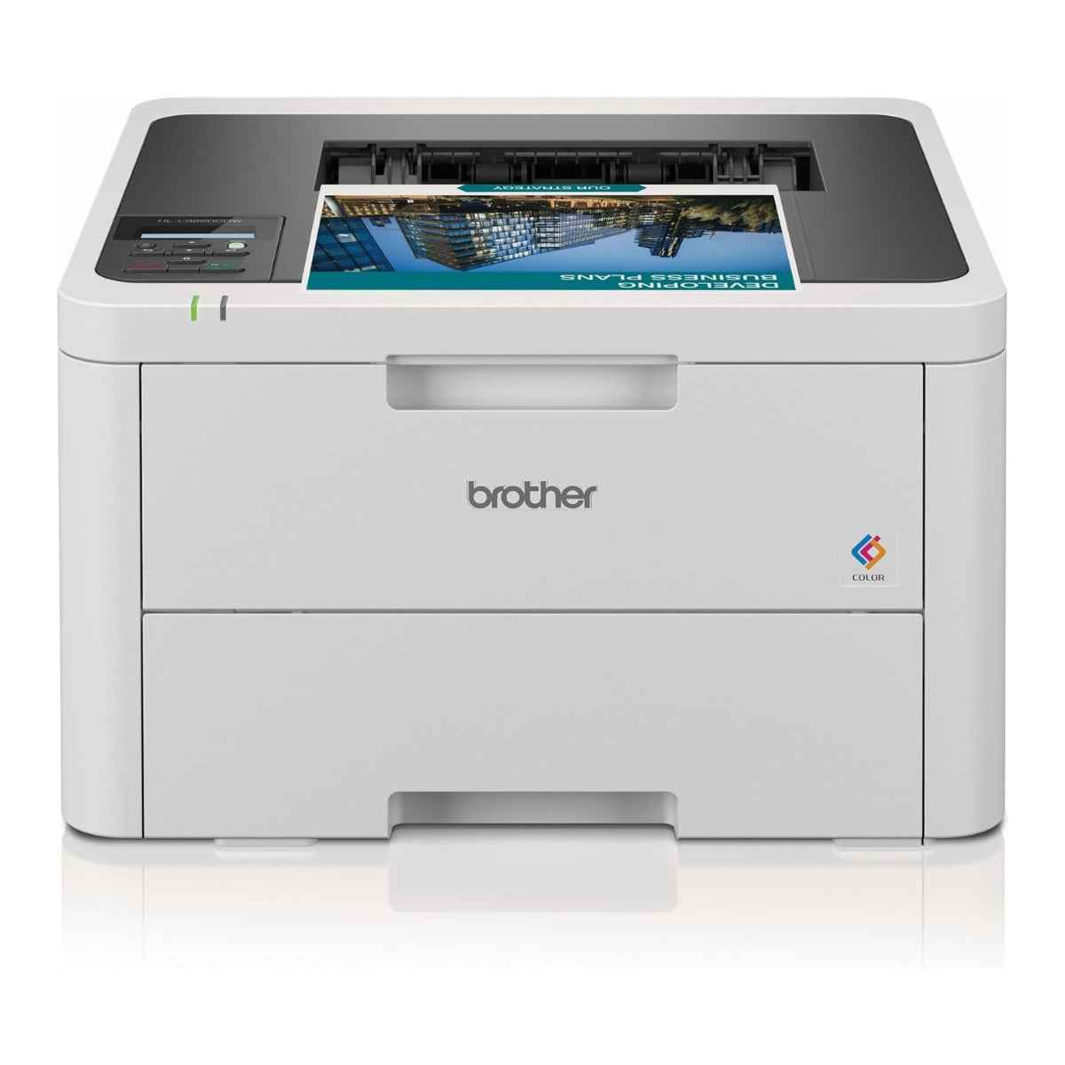 Brother HL-L3220CW Color Laser Printer, 19 PPM Print Speed, 2400 x 600 DPI, Up To 250 Sheets, USB, Wireless & Wi-Fi Direct | HL-L3220CW