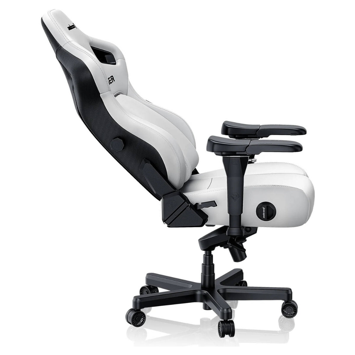 AndaSeat Kaiser 4 Series XL – Premium PVC Leather Gaming Chair (Cloudy White)