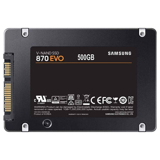 Samsung 870 EVO SATA III Internal SSD – Up to 4TB, 2.5" SSD, 560MB/s Read, 530MB/s Write