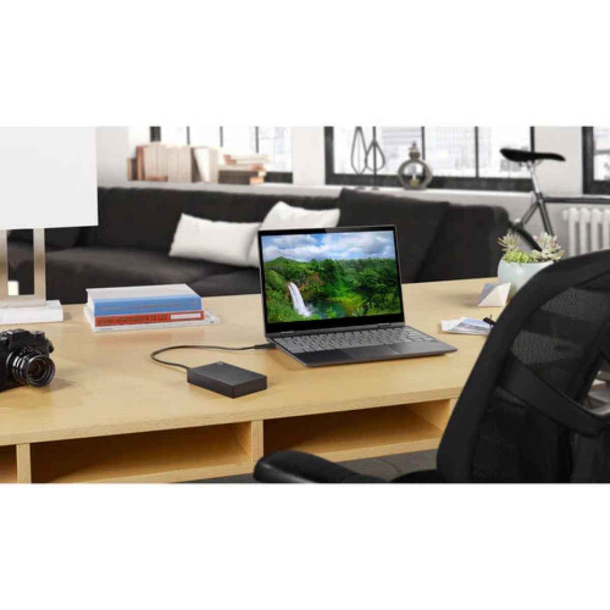 Seagate One Touch 4 TB — USB 3.2 (Gen 1) Portable External Hard Drive (Black)-STKC4000400