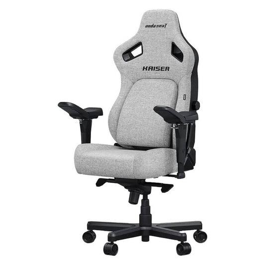 AndaSeat Kaiser 4 Series XL – Premium Gaming Chair (Linen Fabric, Grey)
