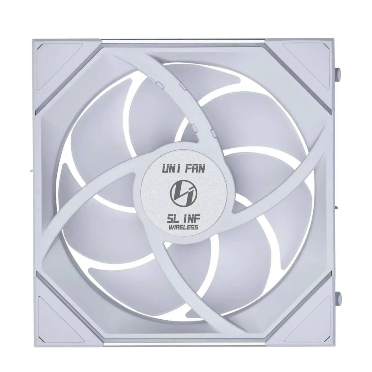 Lian-Li UNI Fan SL-INF Wireless 140mm ARGB PWM Case Fan – Wireless Control, Infinity Mirror ARGB, PWM Cooling | Black / White