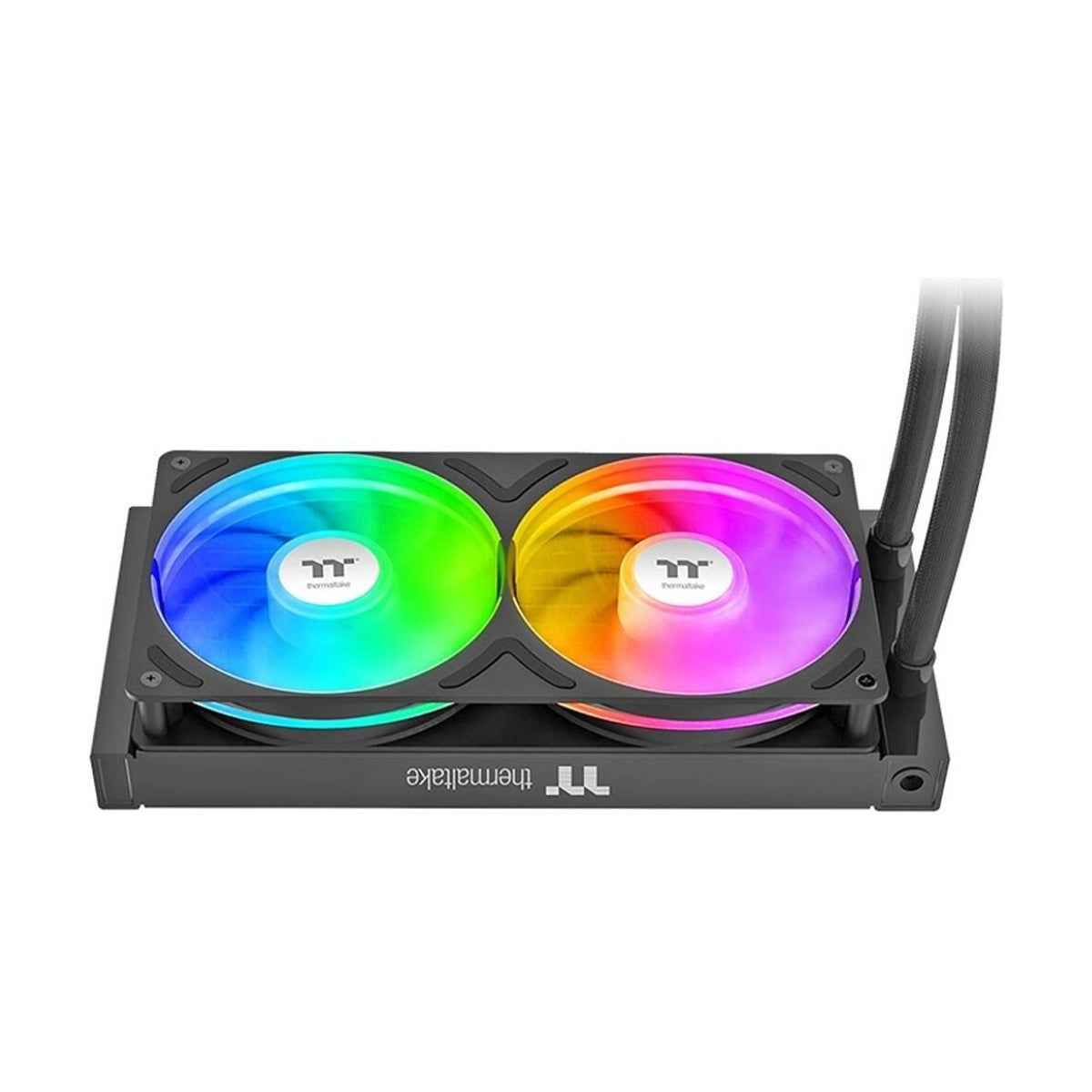 Thermaltake TH240-S V3 ARGB Sync AIO Liquid CPU Cooler – 240mm Radiator, Single-Frame Fan, 2500 RPM, 85.29 CFM, Segment LCD Display, Black | CL-W469-PL12SW-A