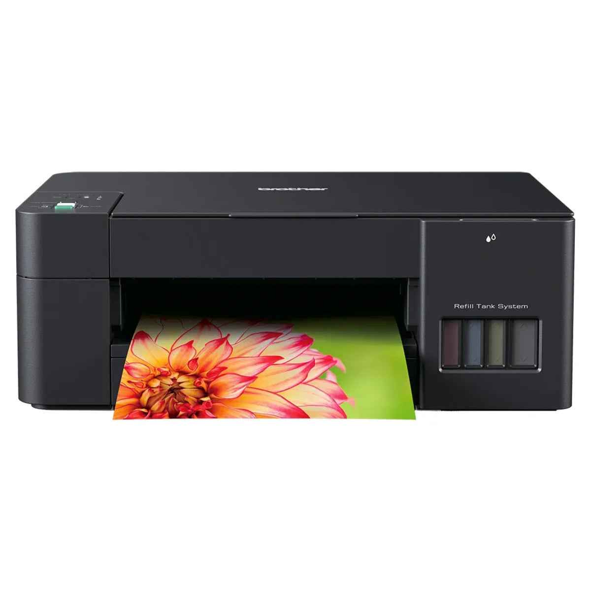 DCP-T220 Ink Tank Printer, Up to 16/9 ipm (Mono/Colour), Hi-Speed USB 2.0, Up to 1200x6000 Dpi Resolution, Refill Ink Tank System, Print / Scan / Copy Functions, Black | DCP-T220