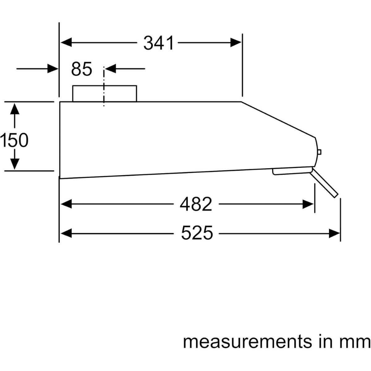 Siemens LU26150GB Built-Under Cooker Hood – 90 cm, Stainless Steel