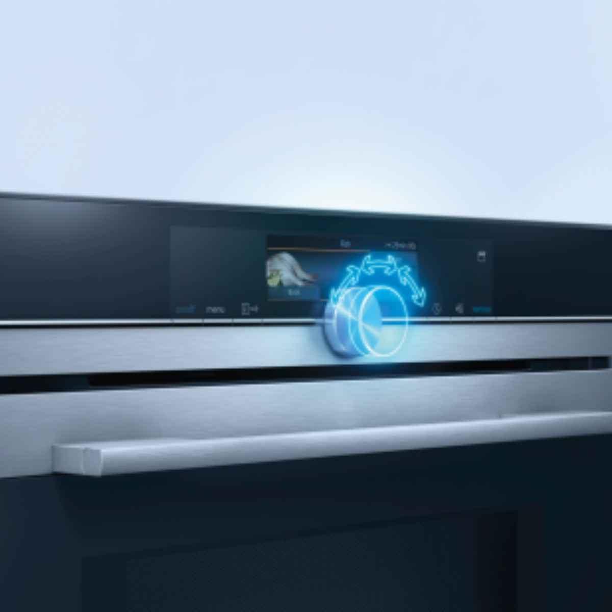 Siemens iQ500 Built-in Electric Oven HI257JYB0M with added steam function - 60 x 60 cm - Black