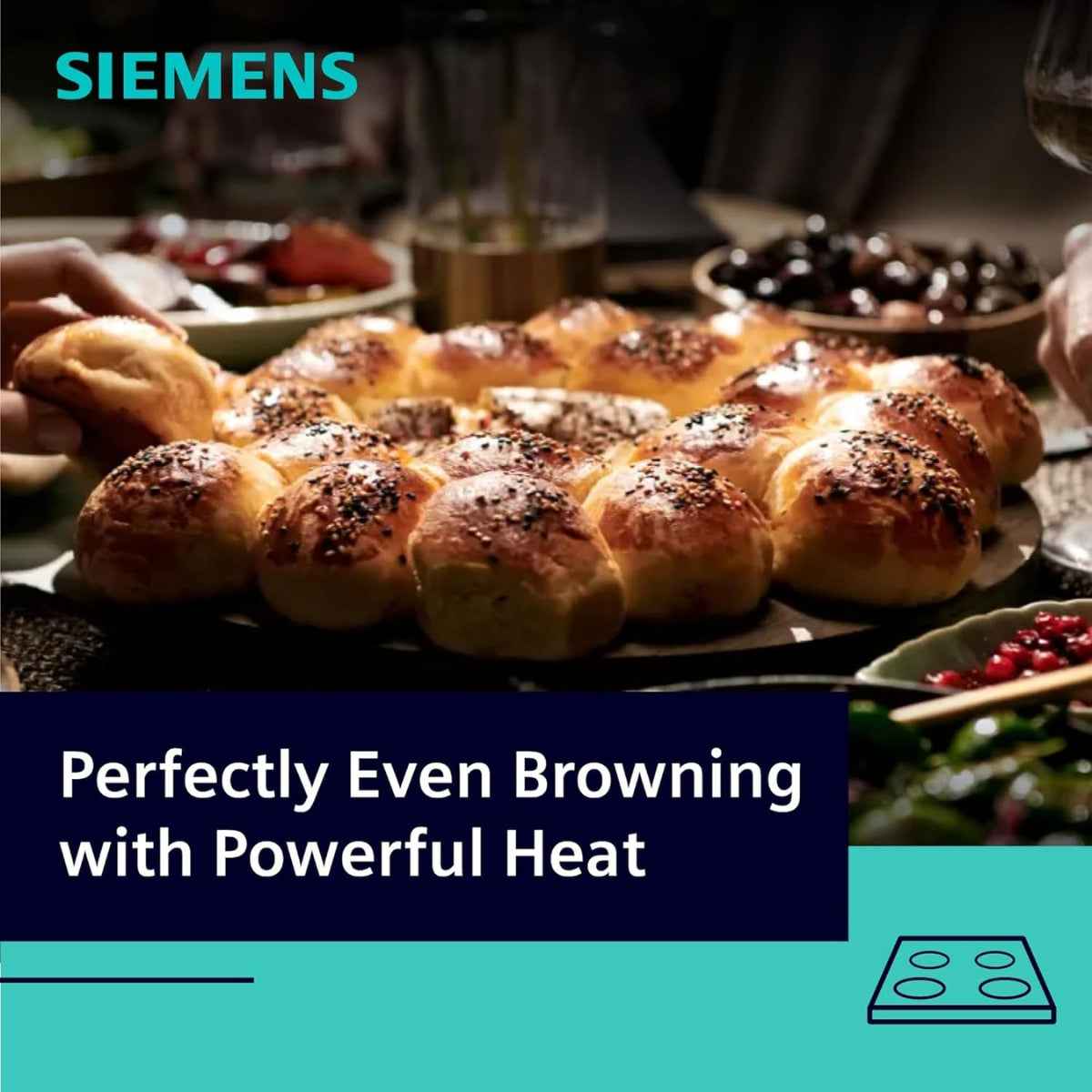Siemens iQ500 Built In Microwave BE555LMS0M, 60cm, 900 Watts Power, 25 Liters Capacity, CookControl8, 5 Power Levels, Integrated Cleaning system, Grill Function, Black/Stainless Steel