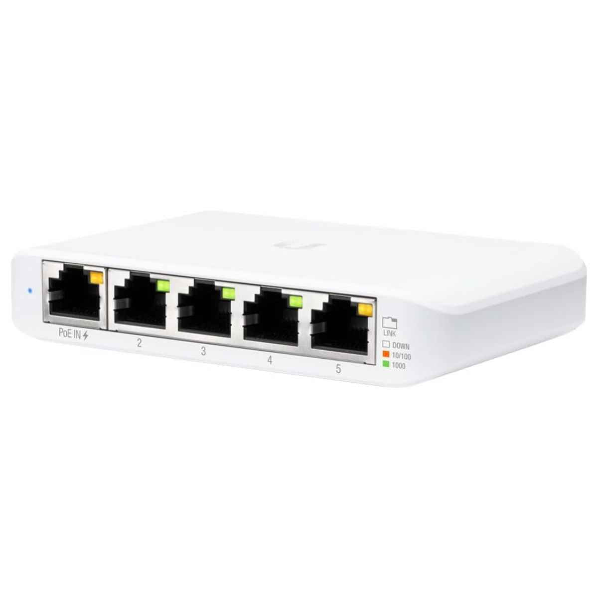 Ubiquiti UniFi USW-Flex-Mini 5-Port Gigabit Managed Switch with USB-C Power Adapter