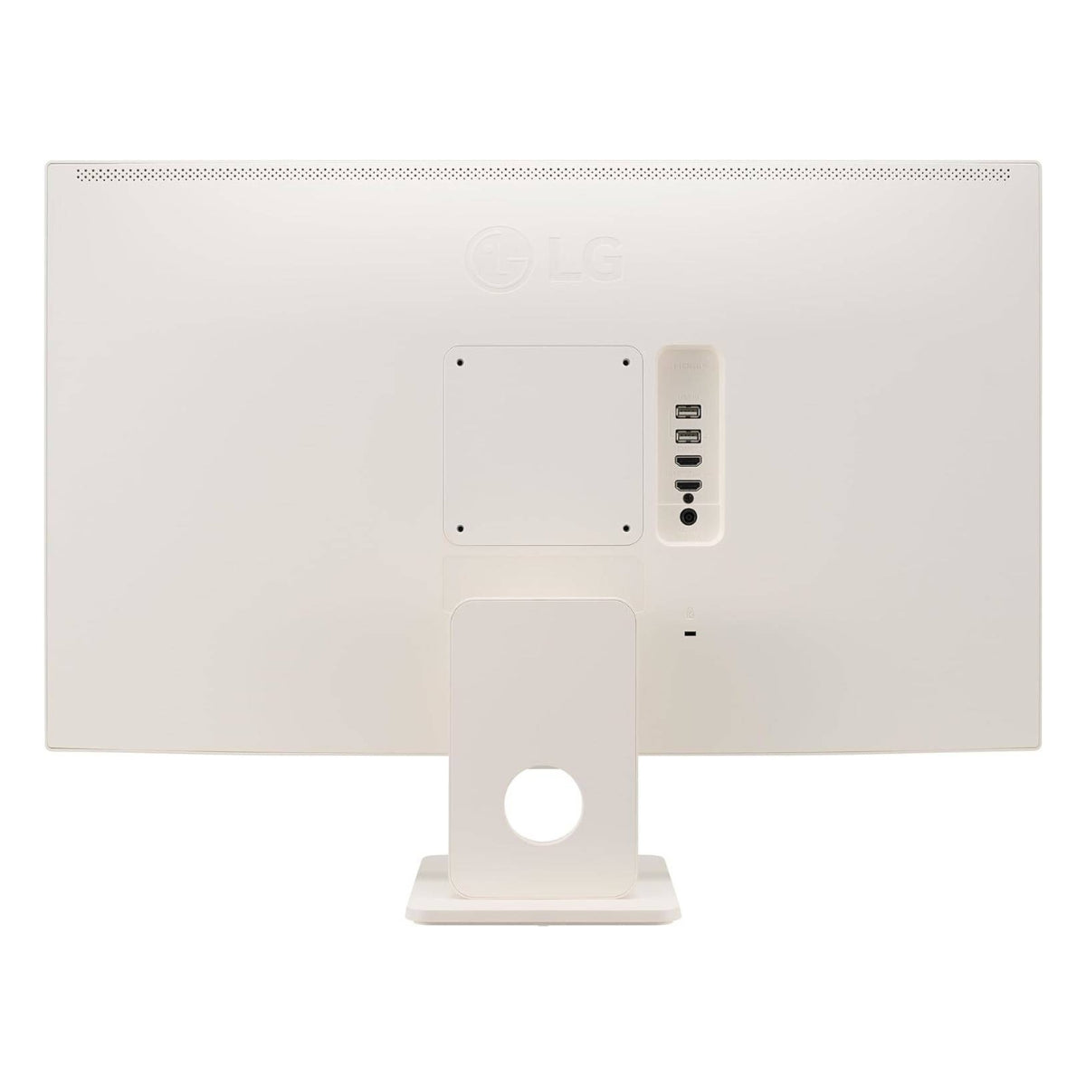 LG 27SR50F 27" Smart FHD IPS Monitor with webOS 23, HDR10, Screen Share, Wi-Fi / Bluetooth, 5Wx2 Stereo Speaker, Tilt Stand, Apple AirPlay 2 & HomeKit Compatibility, HDMI/USB Type-A, White