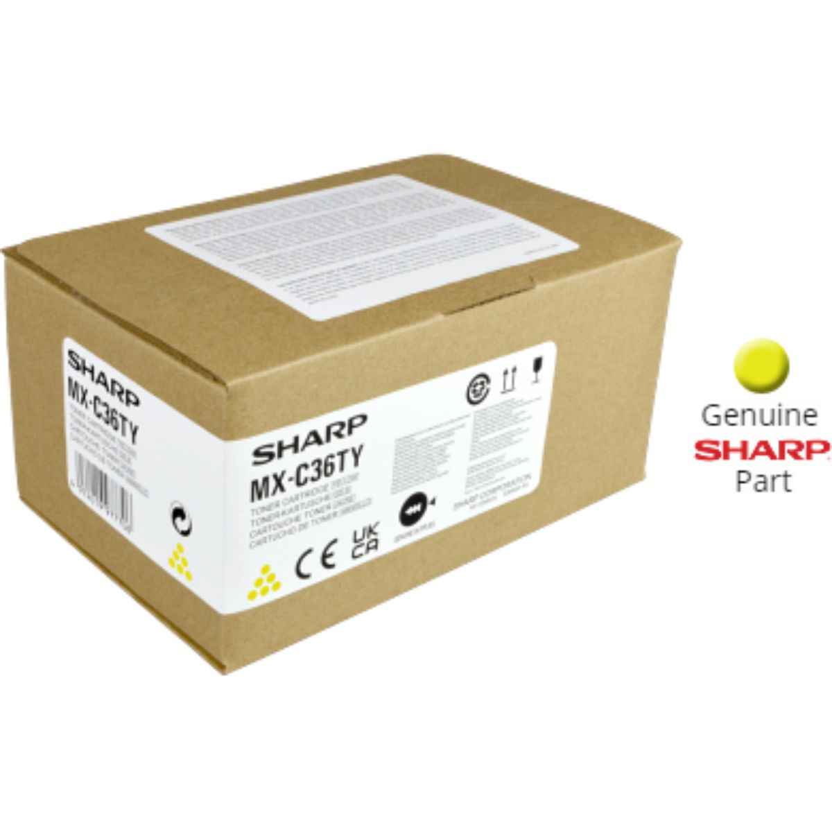 Sharp MX-C36T Original Toner Cartridge, Black, Cyan, Magenta, Yellow