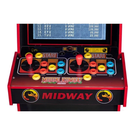 Arcade1Up Midway Legacy Mortal Kombat 30th Anniversary Edition With WiFi Arcade Machine, Adjustable Volume, Clear Deck Protector, Anti-Tip Over Strap