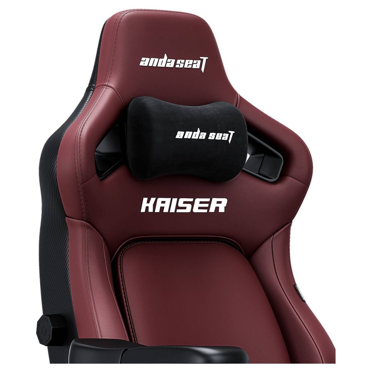 AndaSeat Kaiser 4 Large Gaming Chair | ArteDiPelle Synthetic Leather | 5D Armrests | High-Density Cold-Cure Foam | Maroon | AD12YDDC-L-20-A-PV/C