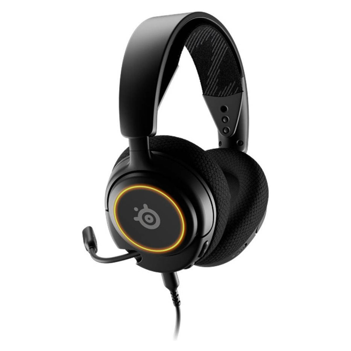 SteelSeries Arctis Nova 3 Multi-System Gaming Headset | Hi-Fi Drivers | 360° Spatial Audio | RGB | ClearCast Gen 2 Mic | PC/PS5/PS4 | Black | 61631