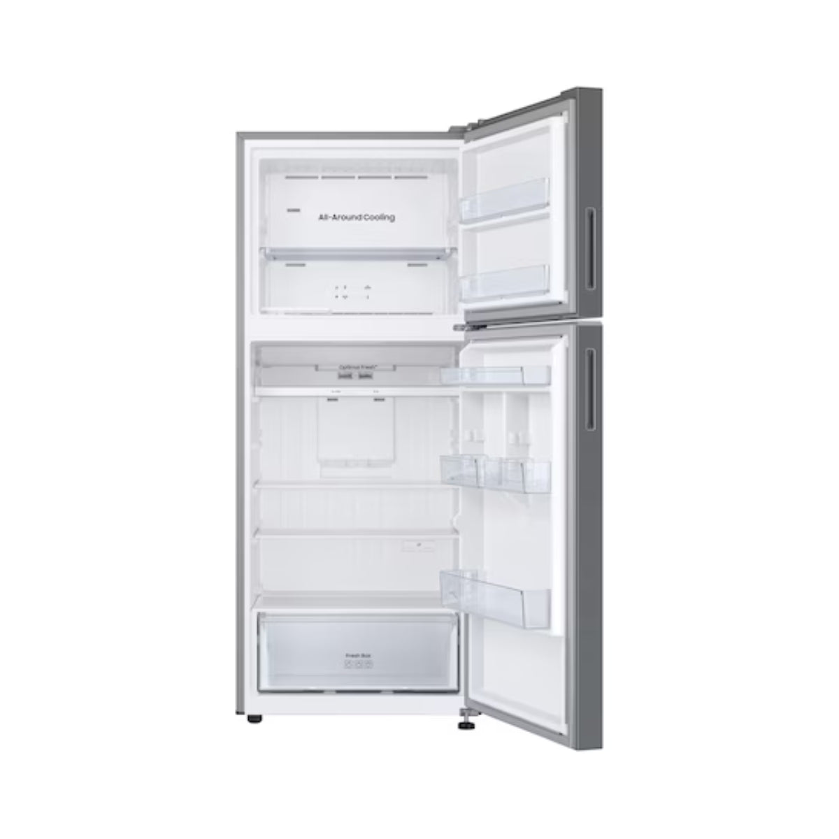 Samsung RT6300C 388 Liters Top Mount Freezer Refrigerators RT38CG6404S9AE/ RT50CG6404S9AE Silver Color with Optimal Fresh+, SpaceMax