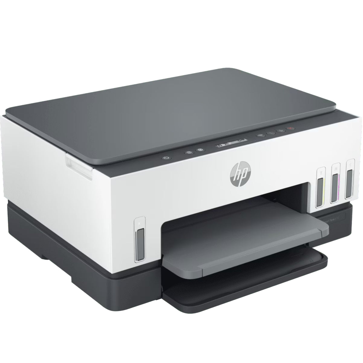 HP Smart Tank 670 All-in-One Printer, Print, Scan, Copy, Wireless, Scan To PDF, Fast Two-sided Printing, Up To 18,000 Black Or 8,000 Color Pages, White/Grey - 6UU48A