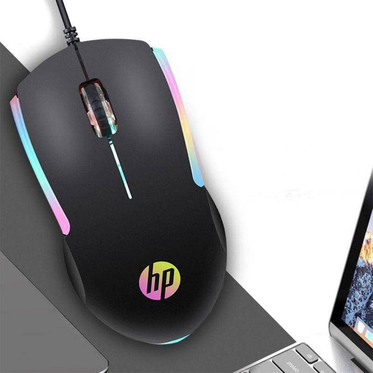 HP M160 Wired USB Mouse –reliable and ergonomic, Black (7ZZ79AA)