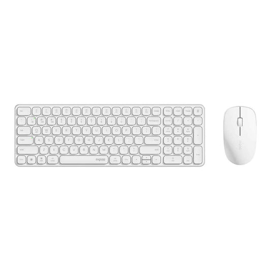 Rapoo 9320M Keyboard & Mouse Combo Set – Multi-Mode Wireless, Bluetooth 3.0/4.0 & 2.4GHz, Spill-Resistant Keyboard, 1300 DPI Mouse