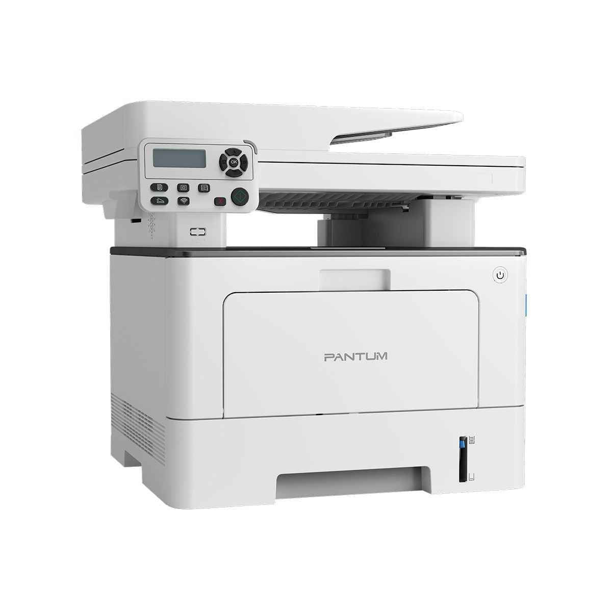 Pantum BM5100ADW Mono Laser Multifunction Printer, 40ppm Printing Speed, USB+NET+WIFI Connection Method, 1200x1200 DPI Resolution, 150 Paper Output, Auto Duplex Print, White | BM5100ADW