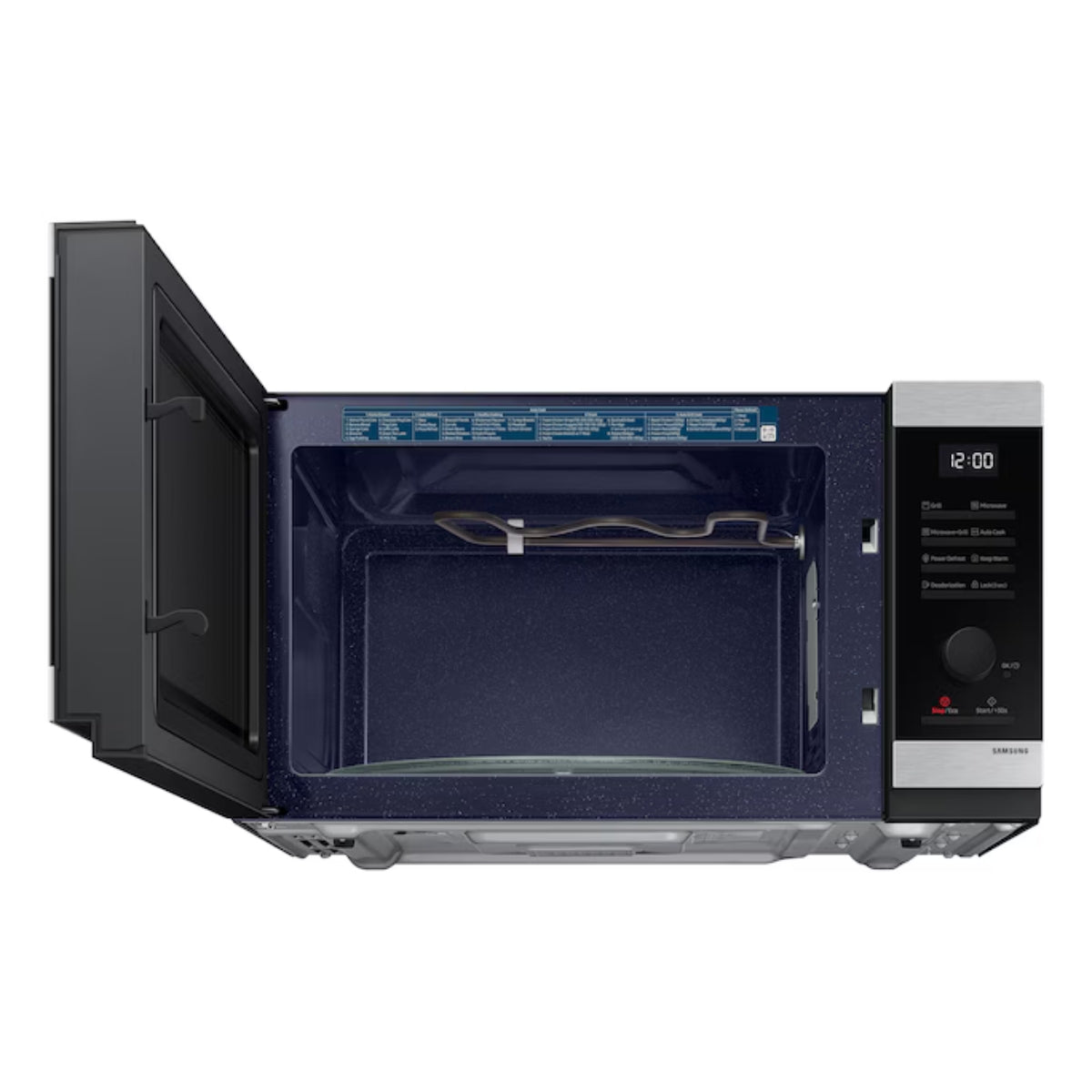 Samsung mw5500d 40L Grill MWO Microwave Silver color With Seamless & Recessed Handle Design and Sheath Heater