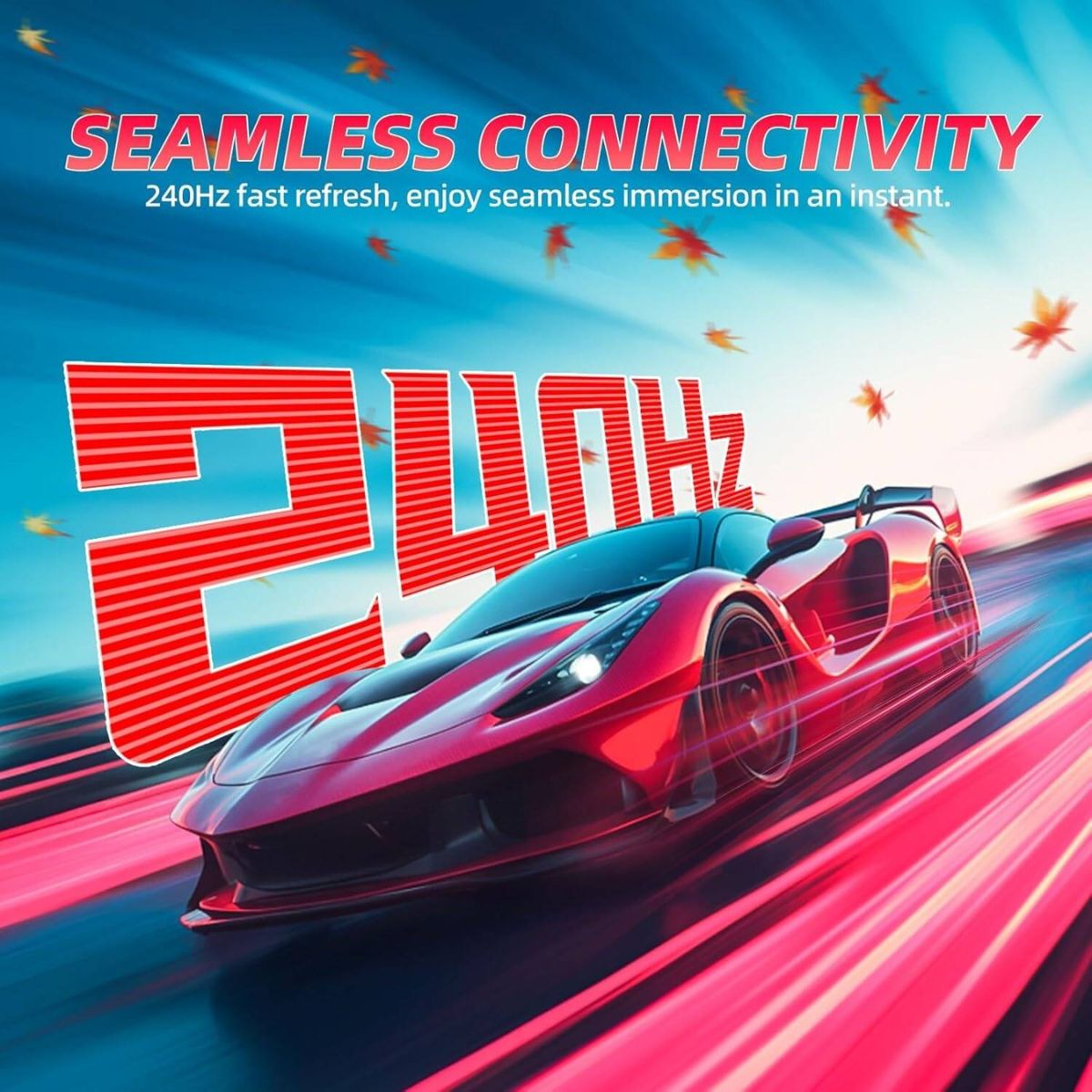 KOORUI 27" FHD VA Gaming Monitor 240hz Refresh Rate, 1ms Response Time, DCI-P3 90% Color Gamut, Adaptive Sync, 1920 x 1080, HDMI, DisplayPort, Black | GN02