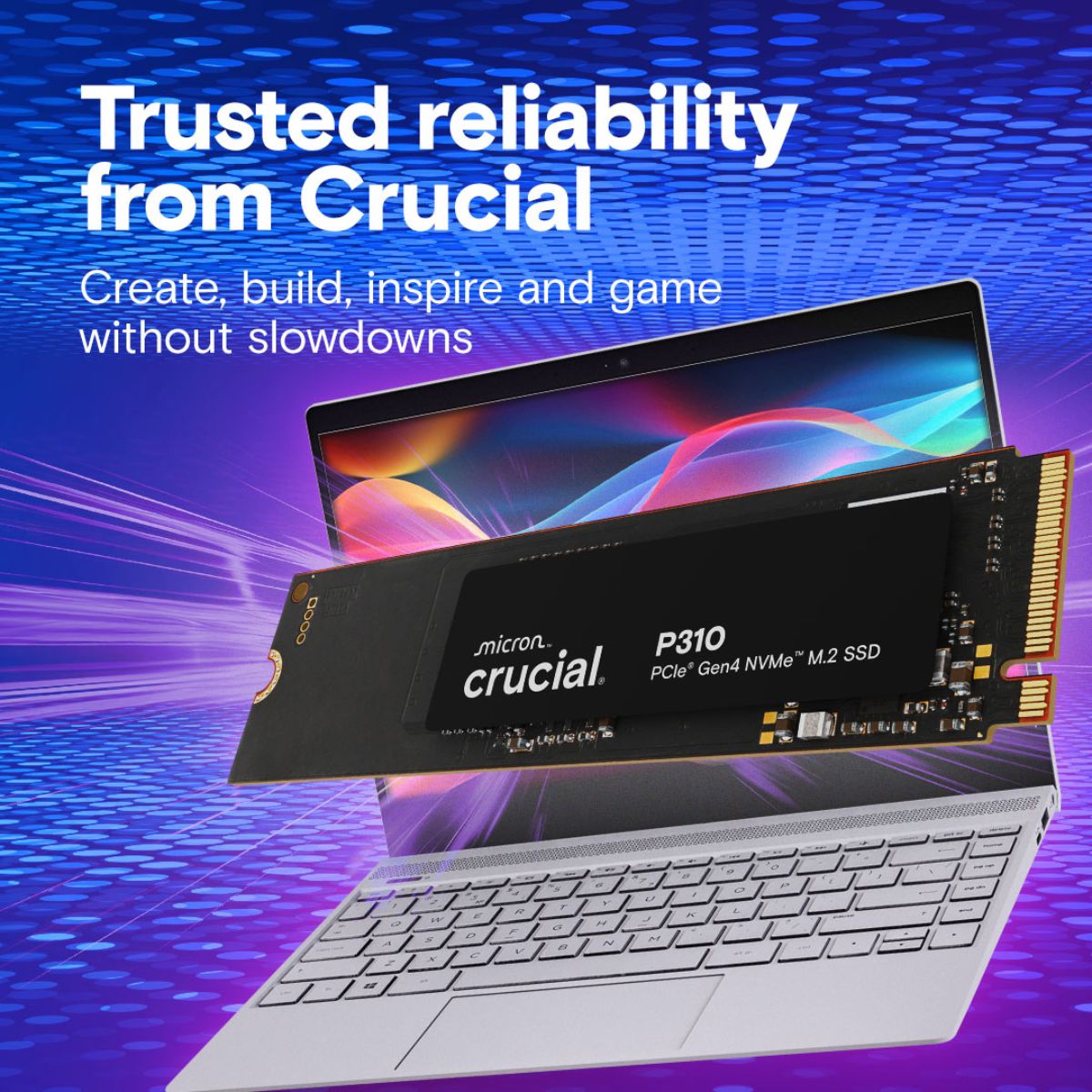 Crucial P310 1TB PCIe Gen4 NVMe 2280 M.2 SSD