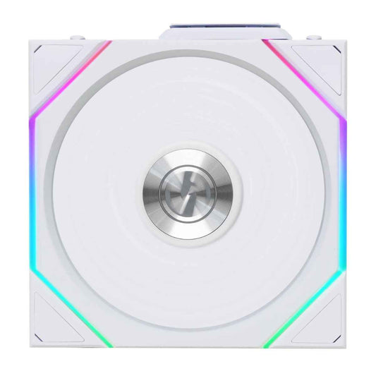 Lian-Li UNI FAN TL 120 Reverse Blade Wireless Case Fan – 2300 RPM, 83.4 CFM Airflow, FDB Bearing, Single Pack | Black / White