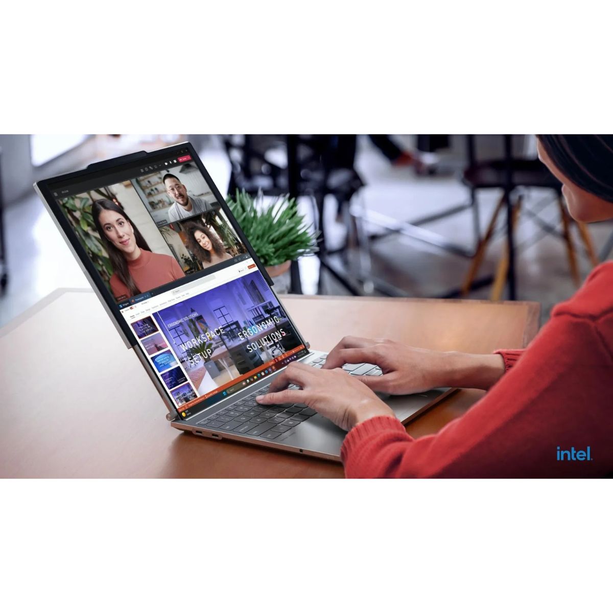 Lenovo ThinkBook Plus G6 Rollable Laptop, Intel Core Ultra 7 258V Processor, 32GB RAM, 1TB SSD, Roll In 14" / Roll Out 16.7" Display, Windows 11 Pro, English & Arabic Backlit Keyboard, 3 Year Warranty | 21TR000BGR