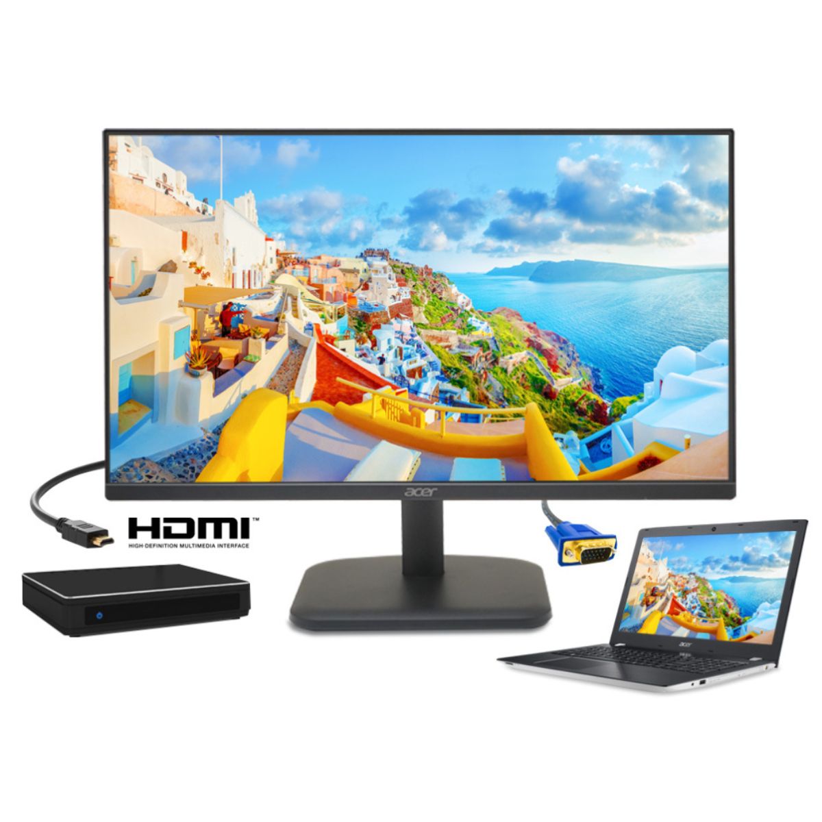 Acer EK241YEbmix 24" FHD IPS Monitor, 100Hz, 1ms VRB, FreeSync, Built-in Speakers, Flicker-Free, Black | UM.QE1EE.E02