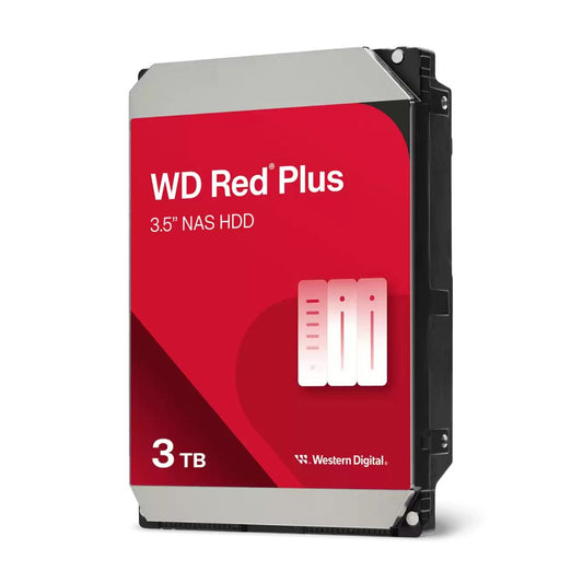 WD Red Plus Internal NAS Hard Drive – 2TB to 12TB, 3.5" SATA, Optimized for NAS Systems