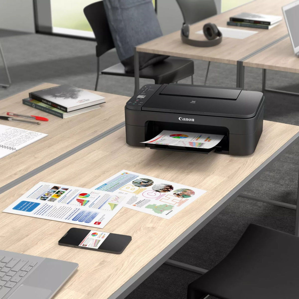 Canon Inkjet Printer Pixma TS3340 Printer Wireless Color All-in-One (Print • Scan • Copy)