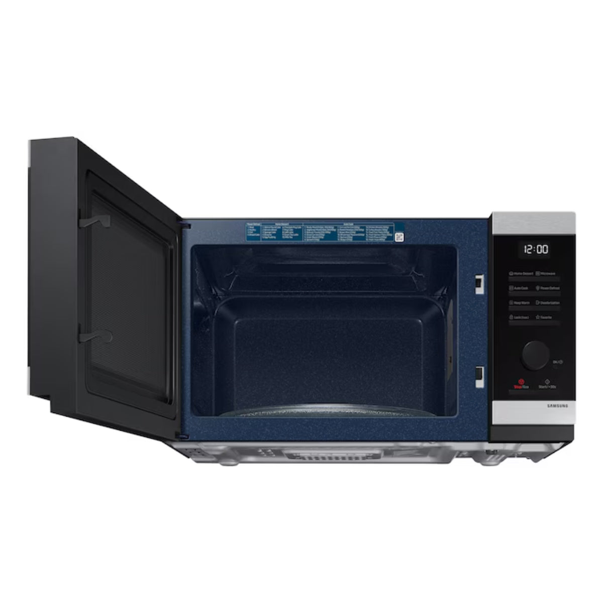 SAMSUNG mw4000d 32L Solo Microwave Oven Silver color with Power Defrost and Home Dessert, 1500 W Power Consumption, 7 Power Levels