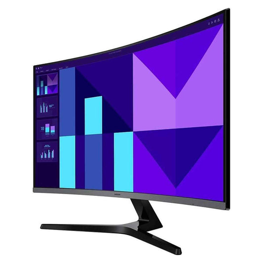 Samsung Essential S3 Curved Monitor, 32" VA Display, FHD Resolution, 100Hz Resolution, 4ms (GtG) Response Time, Eye Saver Mode, Flicker Free, 16.7m Color Support, Black