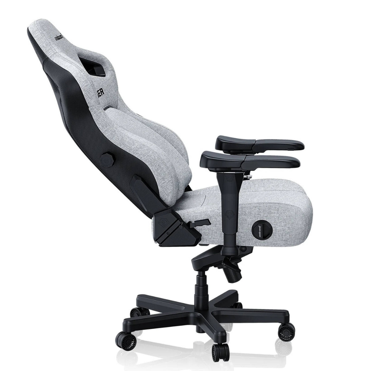 AndaSeat Kaiser 4 Series XL – Premium Gaming Chair (Linen Fabric, Grey)