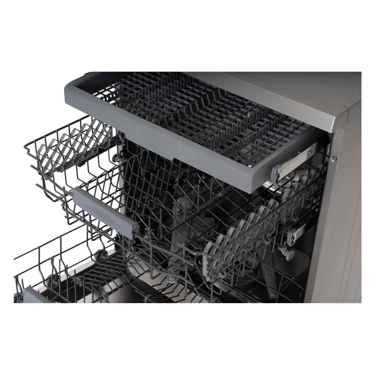 Terim TERDW1506VS Freestanding Dishwasher – 15 Place Settings, 6 Programs, Dark Silver