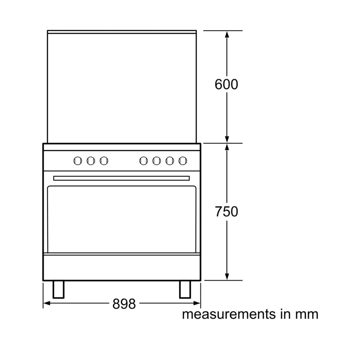 Siemens iQ100 Free-Standing Gas Range Cooker HG73G6357M With Sabaf Burners – 90 × 60 cm, Stainless-Steel Finish