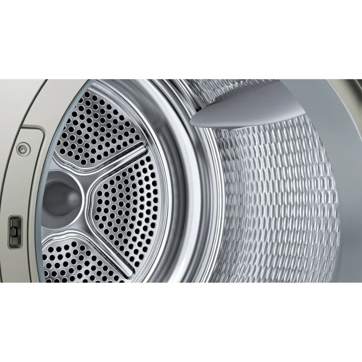 Siemens IQ300 WQ41G20XGC  9kg Heat Pump Tumble Dryer,, Auto Dry Technology, No Towels Program, Fluff Filter, Yes Anti-Vibration Walls, Anti-Crease Function, Silver Inox