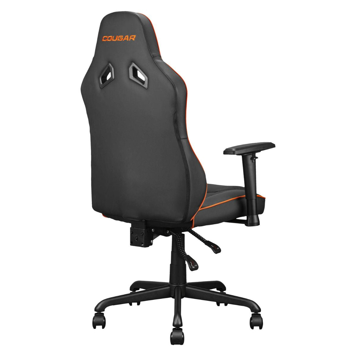 Cougar Fusion S Ergonomic Gaming Chair, PVC Faux Leather, Metal 5-Star Base, , Built-in 3D Curved Lumbar Support, Adjustable Armrest, Class 4 Gas Lift Cylinder, 120 kg