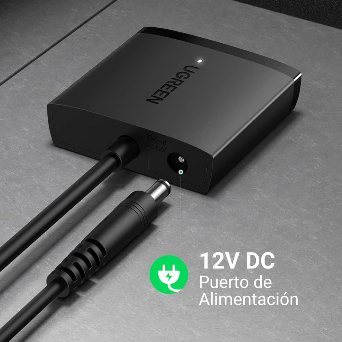 UGREEN USB 3.0 to SATA Hard Drive Adapter, 5Gbps Data Transfer Rate, Supports SSD/HDD up to 12TB, Wide Compatibility, Black | 60561