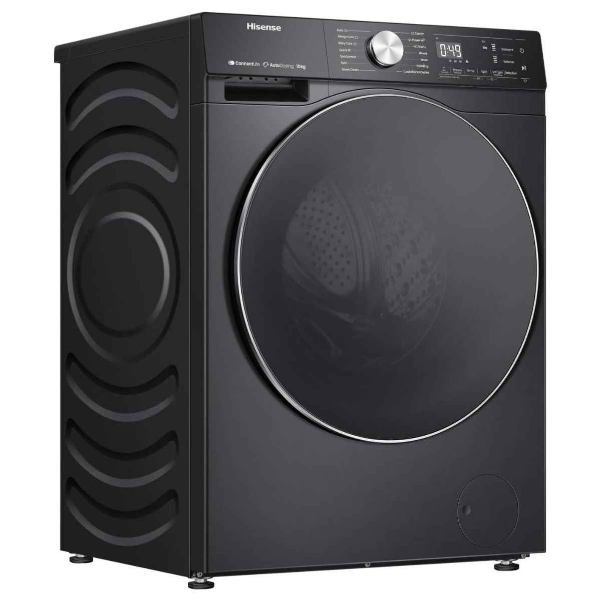 Hisense 7S Series 10kg Heat Pump Dryer – DH7S107BB, Smart Wi-Fi & AI Super Dry (Premium Black)