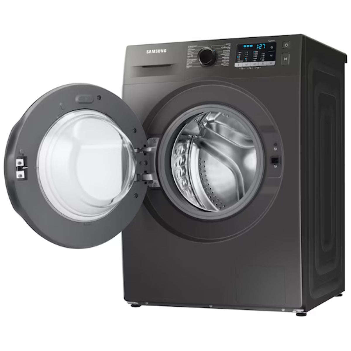 Samsung WW5000T 8 kg Front-Load Washing Machine WW80TA046AX/GU with Eco Bubble™, Hygiene Steam, 1400 rpm, Inox / Platinum Silver