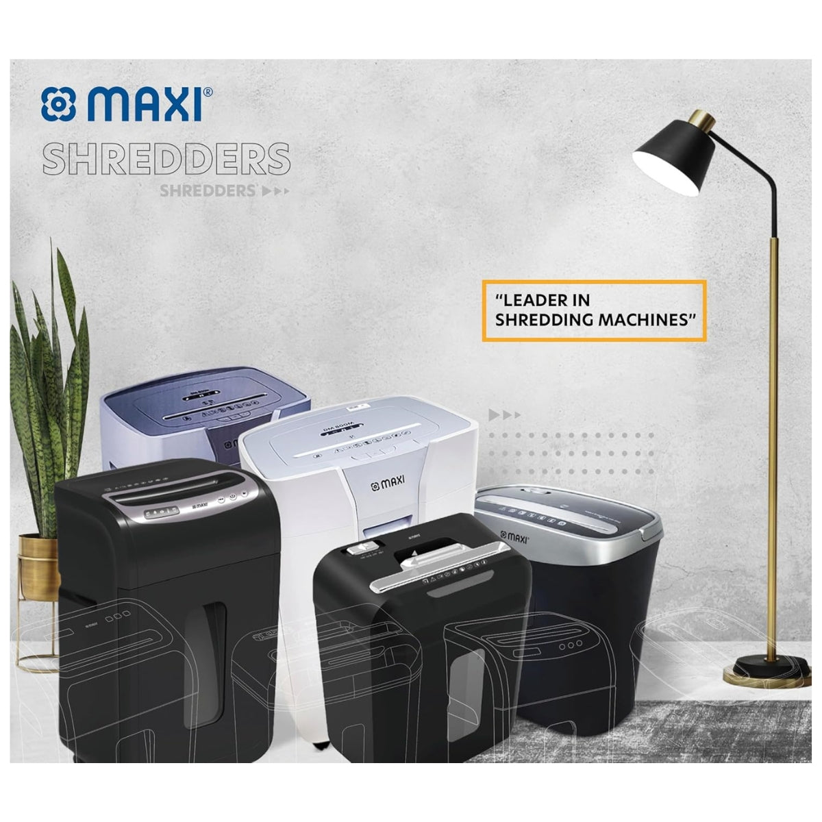 Maxi Paper Shredder CrossCut DM060C – High Security Cross-Cut, 6-Sheet Capacity, 14L Bin, Compact Office & Home Use, Black