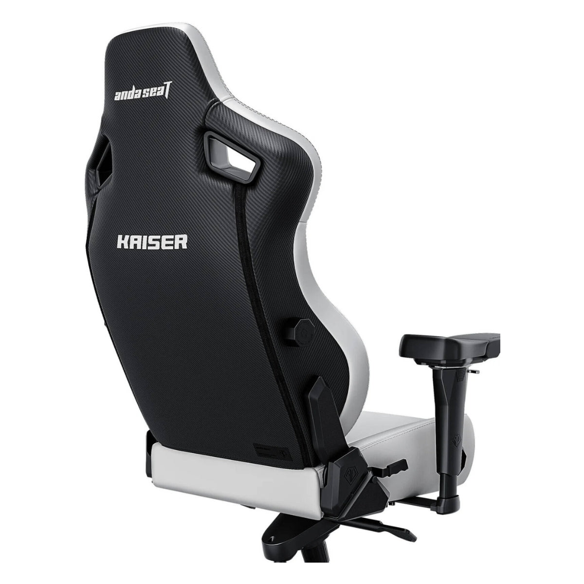 AndaSeat Kaiser 4 Series XL – Premium PVC Leather Gaming Chair (Cloudy White)