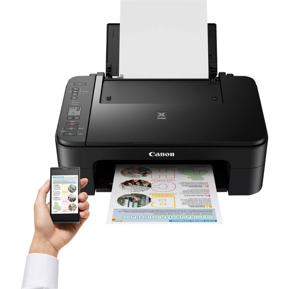 Canon Inkjet Printer Pixma TS3340 Printer Wireless Color All-in-One (Print • Scan • Copy)