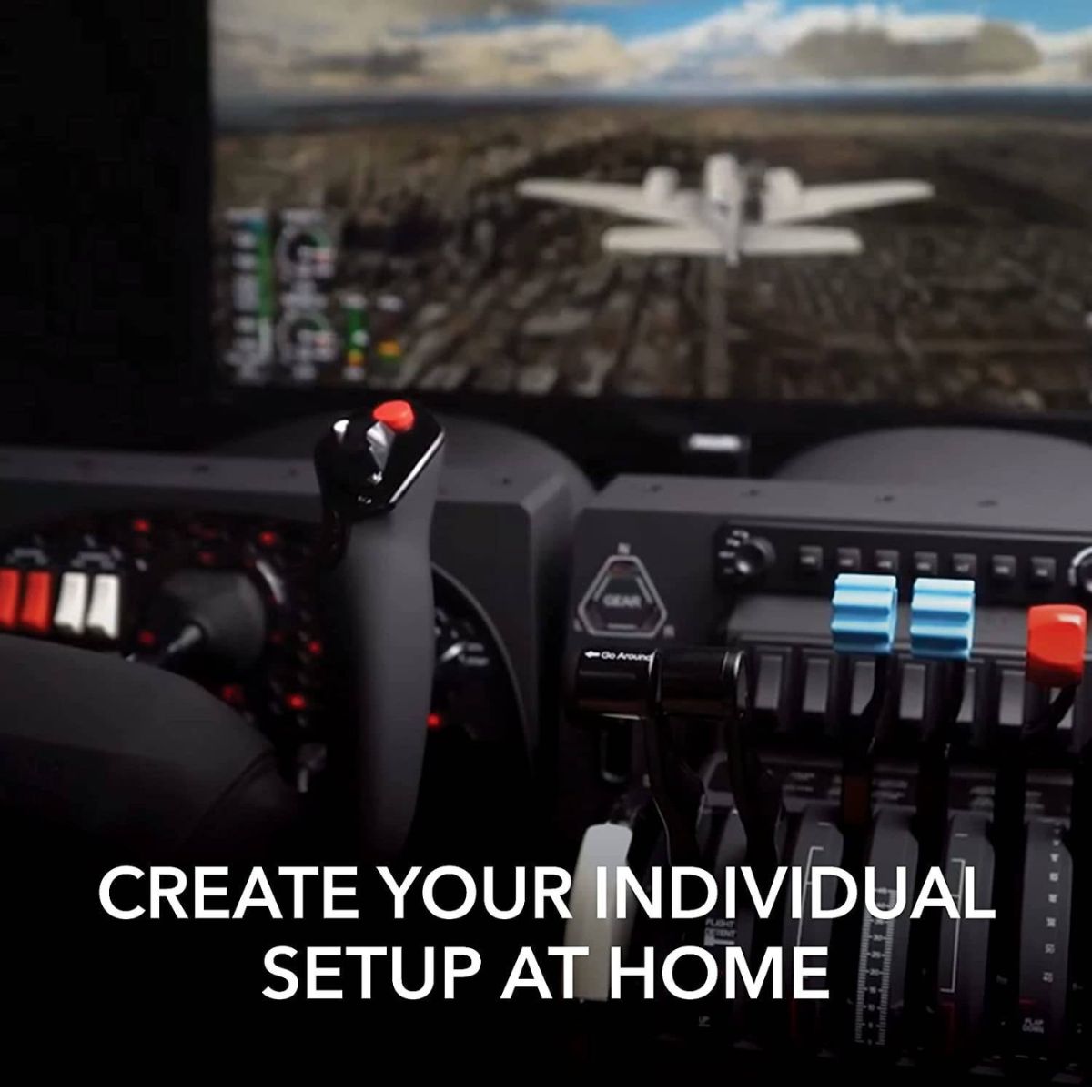 Honeycomb Aeronautical Alpha Flight Controls XPC, Xbox Series X|S & PC Flight Simulator Yoke System, 180° Yoke Rotation, 8-Way Hat Switch, Universal Panel Mounting, Black | HC003653