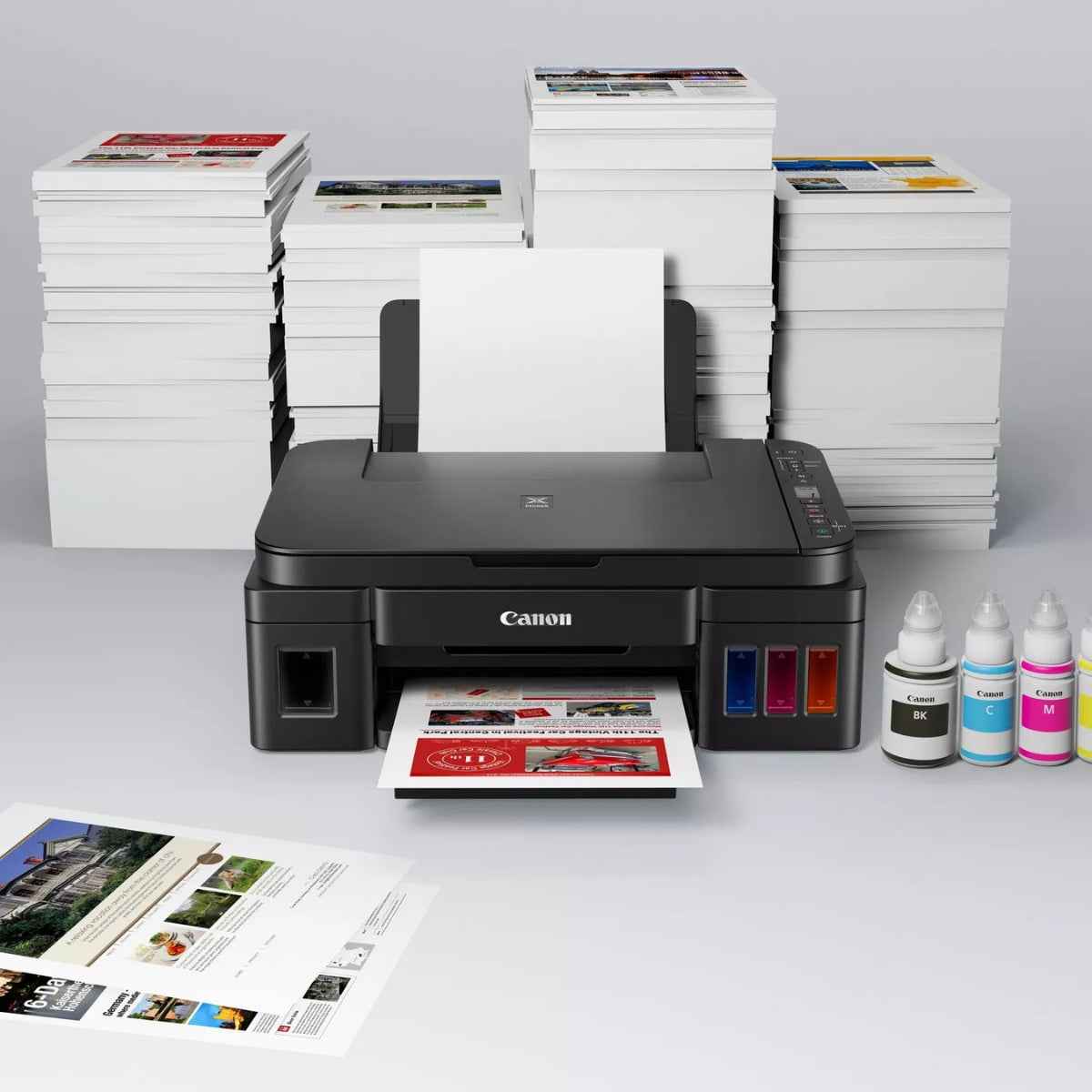 Canon PIXMA G3410 A compact Wi-Fi, refillable All-in-One with high yield inks for low-cost home or business printing from smart devices and the cloud- G3410