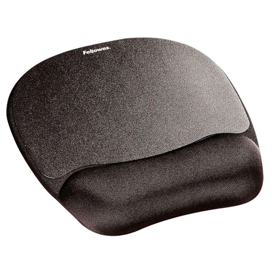 Fellowes Memory Foam Mouse Pad/Wrist Rest | Ergonomic Design | Comfortable Wrist Support | Black