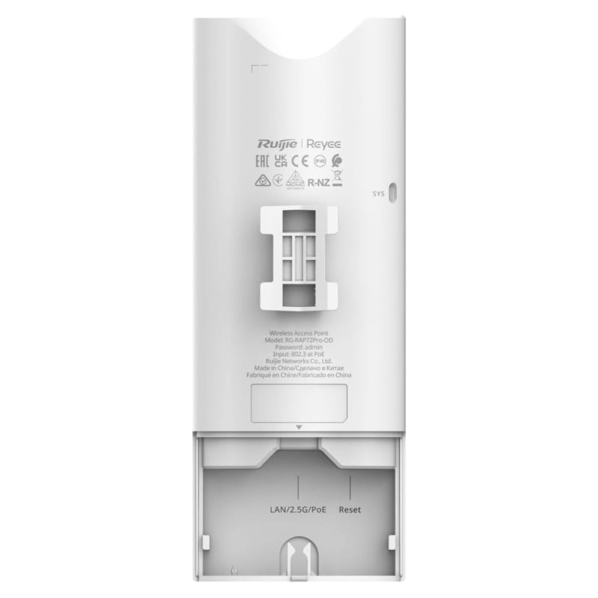 Ruijie Reyee RG-RAP72Pro-OD BE5040 Wi-Fi 7 Indoor/Outdoor Access Point – Dual-Radio, 2.5GbE, IP65