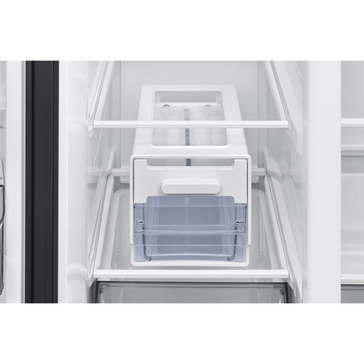 Samsung RS90F Basic 655 Liters Bespoke AI Side-by-Side Refrigerator RS70F65Q1FAE Black Doi Color with AI Energy Mode, Water Dispenser, Inox, Digital Inverter,